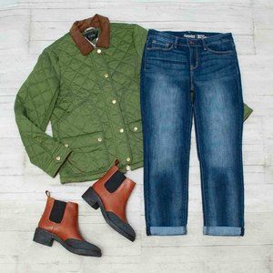 Levi's Signature Modern Slim Cuffed Jeans in Dark Wash size 27